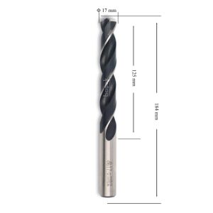 MTE 17 mm Taşlanmış Metal Matkap Ucu HSS DIN 338