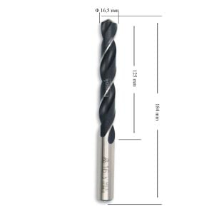MTE 16,5 mm Taşlanmış Metal Matkap Ucu HSS DIN 338