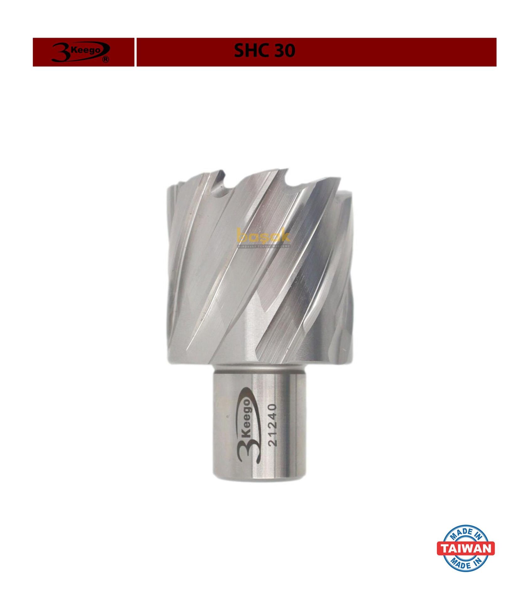 3Keego 38 x 30 mm HSS Manyetik Matkap Ucu SHC30