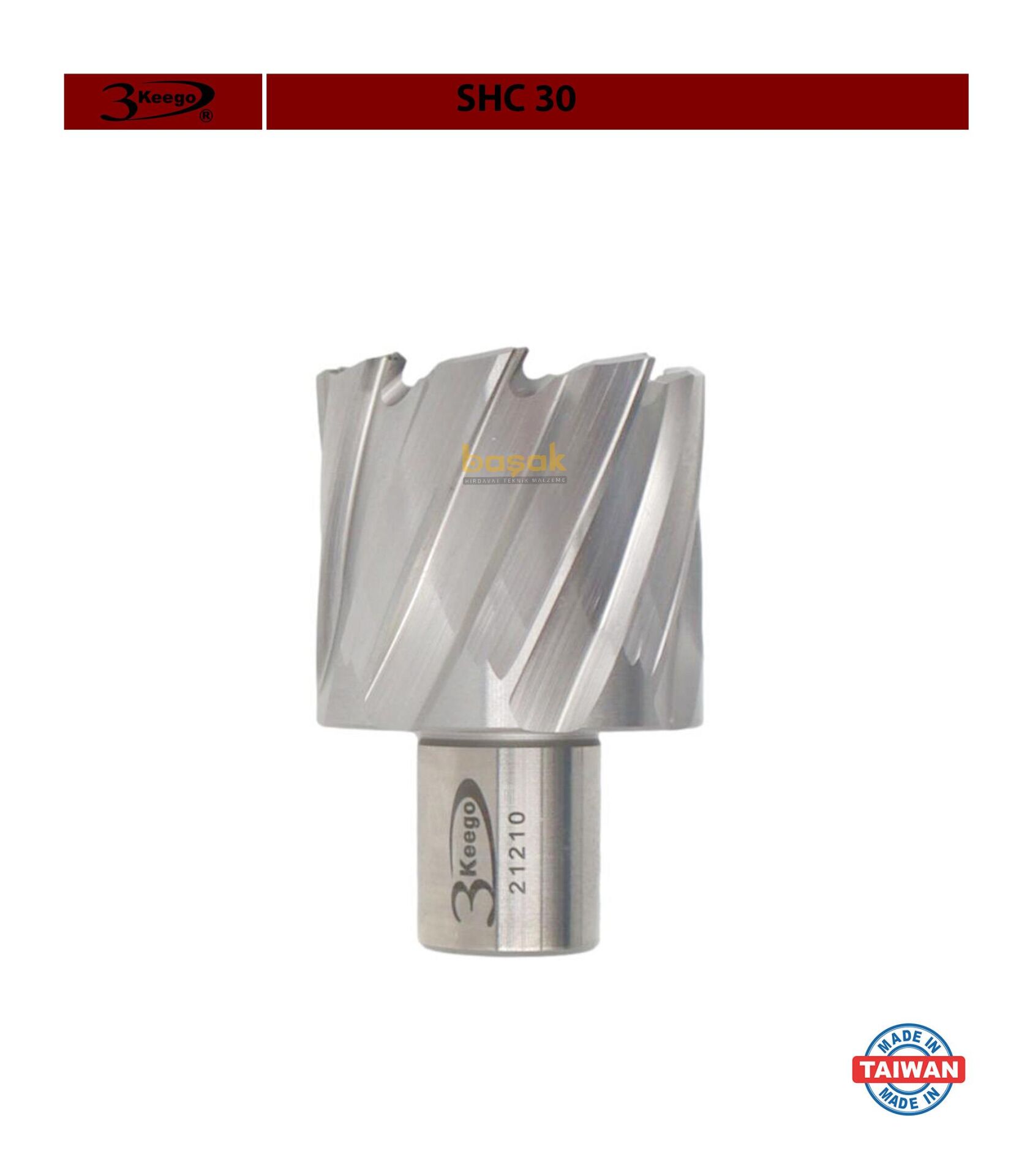 3Keego 40 x 30 mm HSS Manyetik Matkap Ucu SHC30