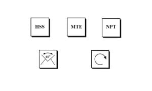 MTE NPT 1/8 Konik Boru Makina Kılavuzu HSS
