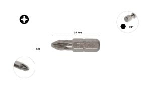 Ceta Form PZ 3 x 25 mm Yıldız Uçlu Bits  CB/353