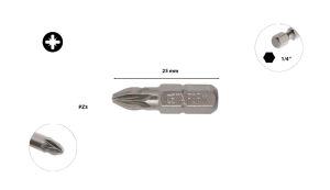 Ceta Form PZ 3 x 25 mm Yıldız Uçlu Bits  CB/353