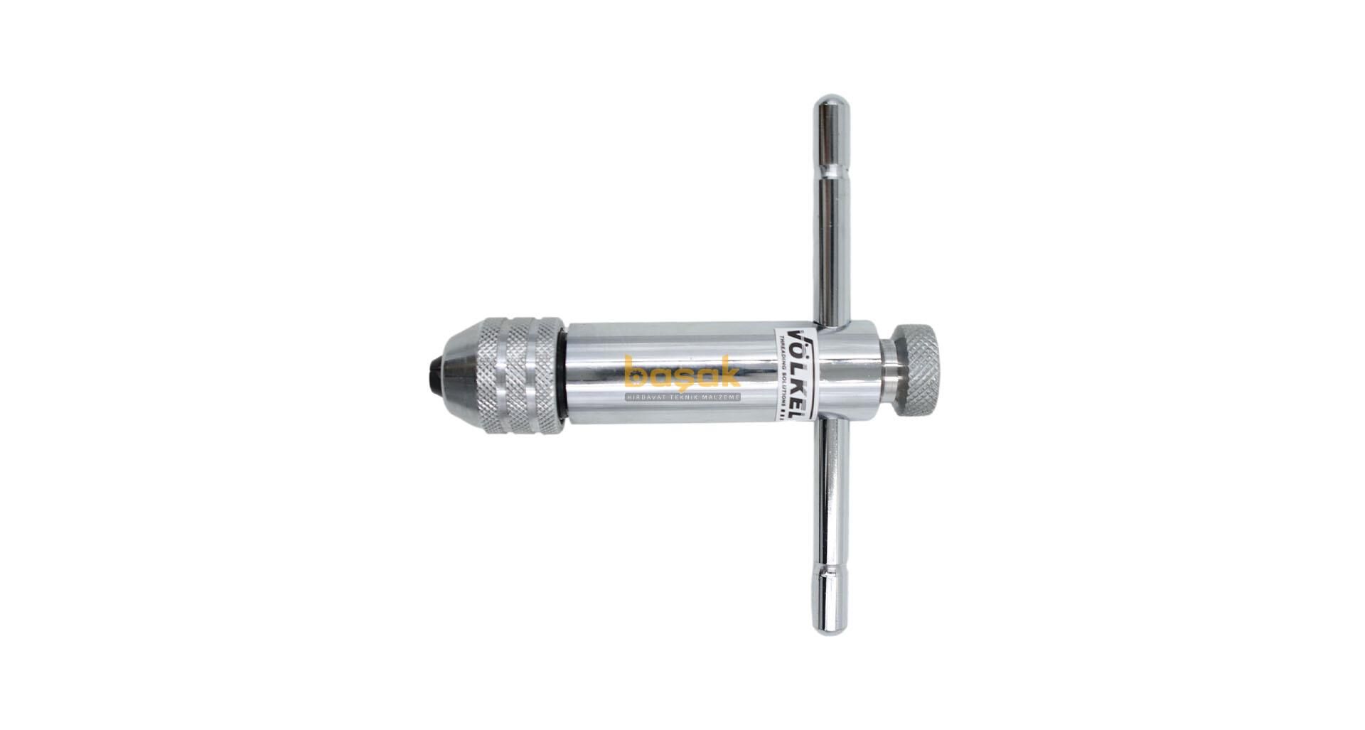Völkel No:2 100 mm M5-12 Kısa Cırcırlı Kılavuz Kolu 10002