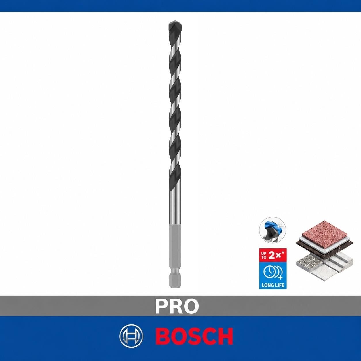 Bosch PRO HEX-5 8 x 150 mm Karbür Uçlu Beton Matkap Ucu 2608706985