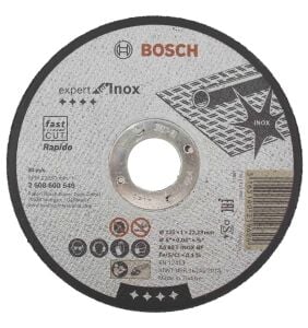 Bosch 125x1 mm Expert Inox Kesme Taşı Rapido Düz 2608600549