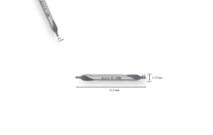 MTE 1,0 mm Punta Matkabı HSS (DIN 333/A)