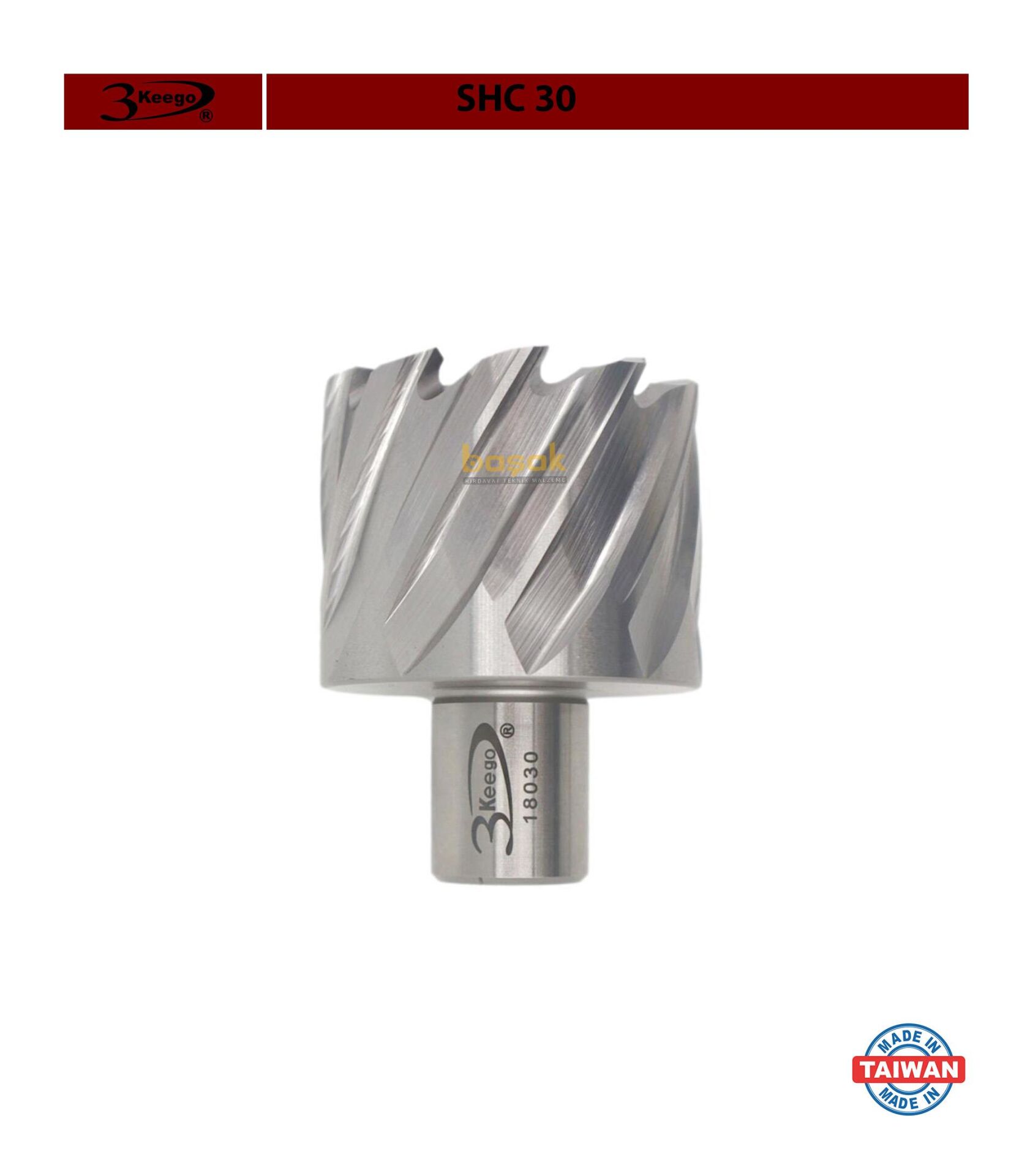 3Keego 46 x 30 mm HSS Manyetik Matkap Ucu SHC30