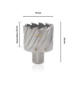 3Keego 46 x 30 mm HSS Manyetik Matkap Ucu SHC30