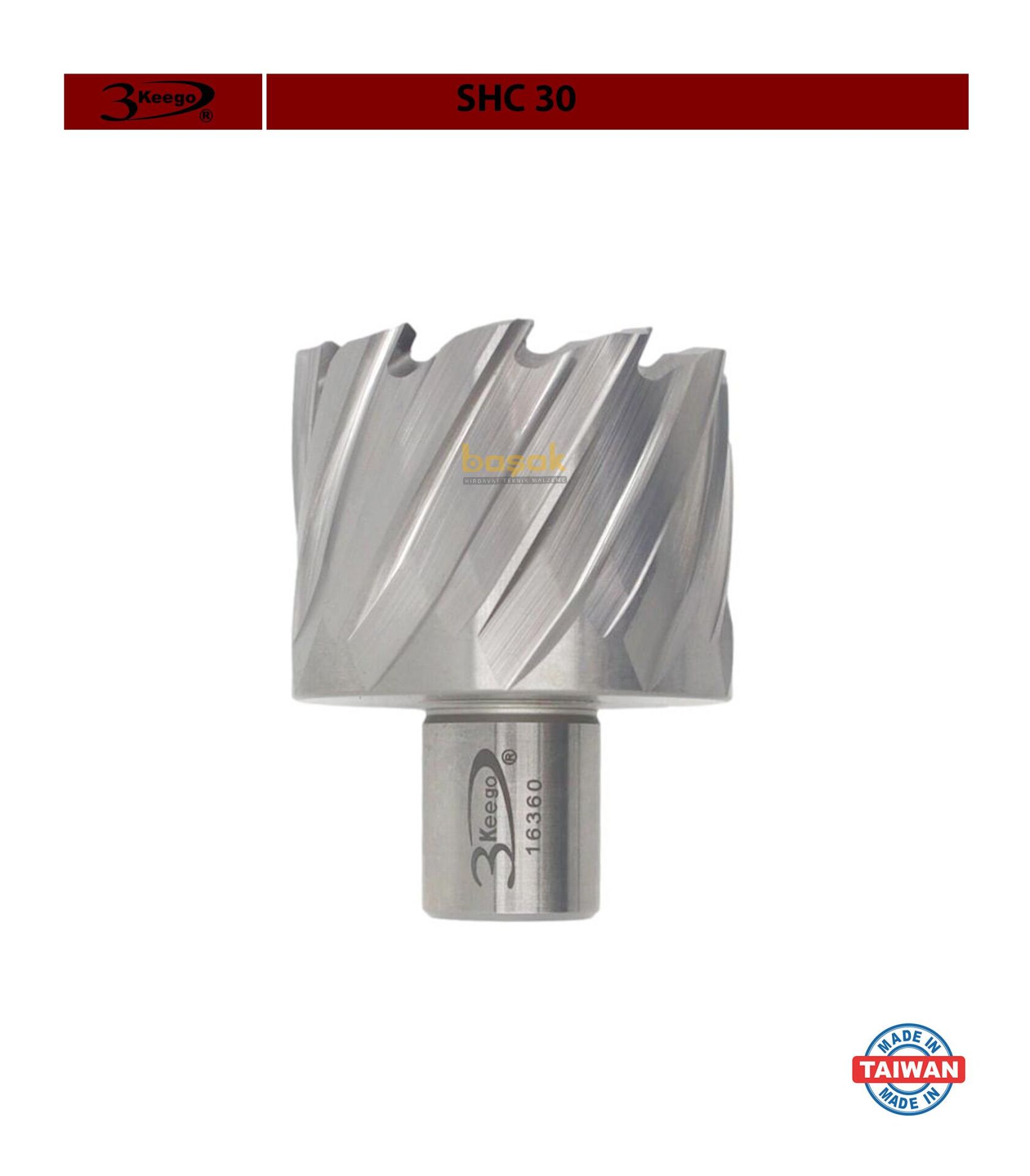 3Keego 47 x 30 mm HSS Manyetik Matkap Ucu SHC30