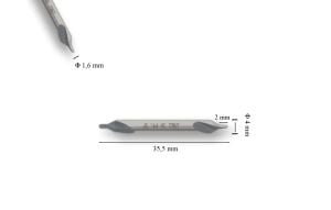 MTE 1,60 mm Punta Matkabı HSS (DIN 333/A)