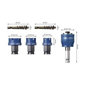 Bosch EXPERT  22-32 mm TCT Adaptörlü Delik Açma Seti 2608901963
