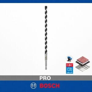 Bosch PRO HEX-5 10 x 400 mm Karbür Uçlu Beton Matkap Ucu 2608706992