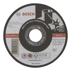 Bosch 115x2 mm Expert Inox Kesme Taşı Düz 2608600093