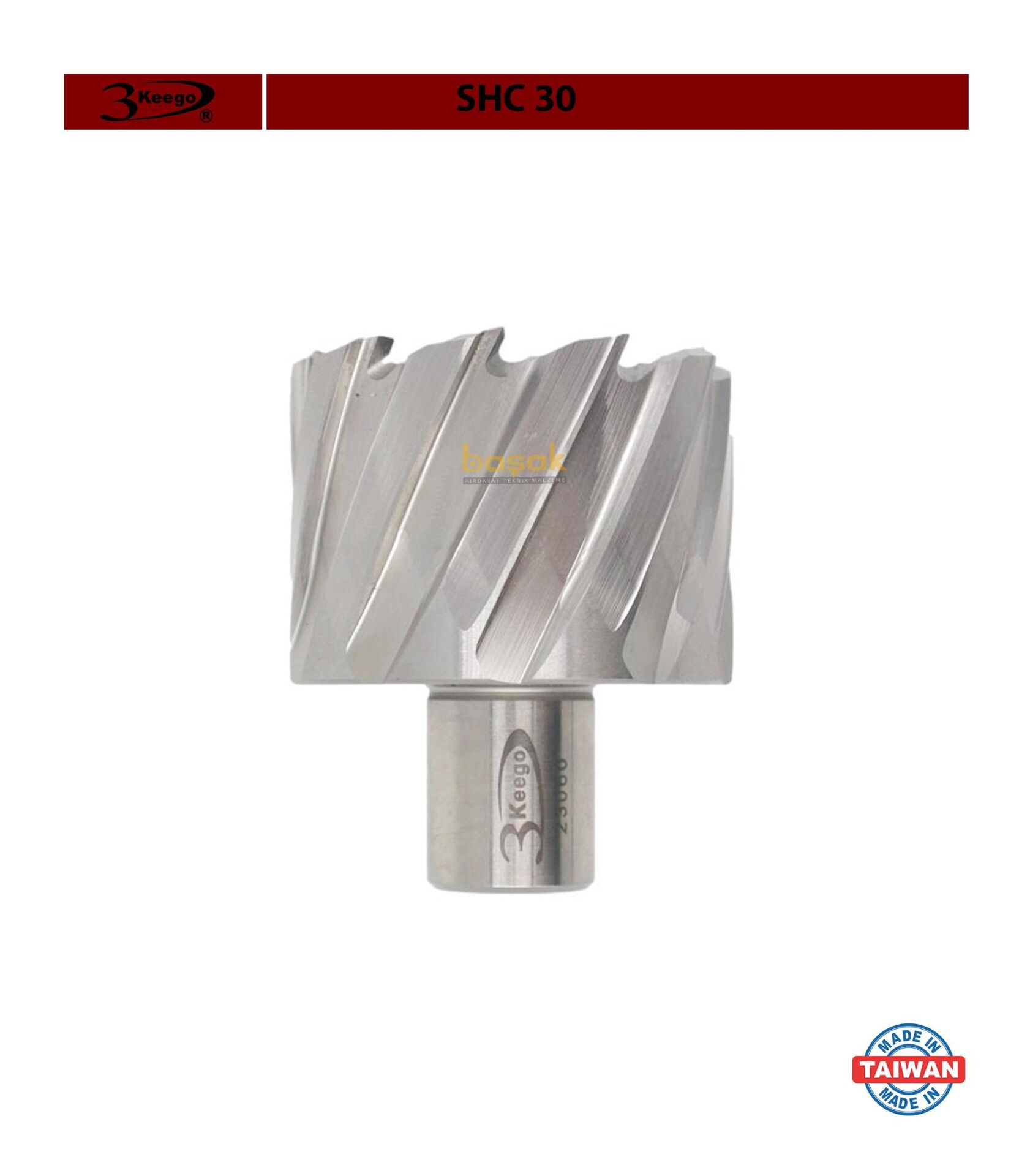 3Keego 50 x 30 mm HSS Manyetik Matkap Ucu SHC30