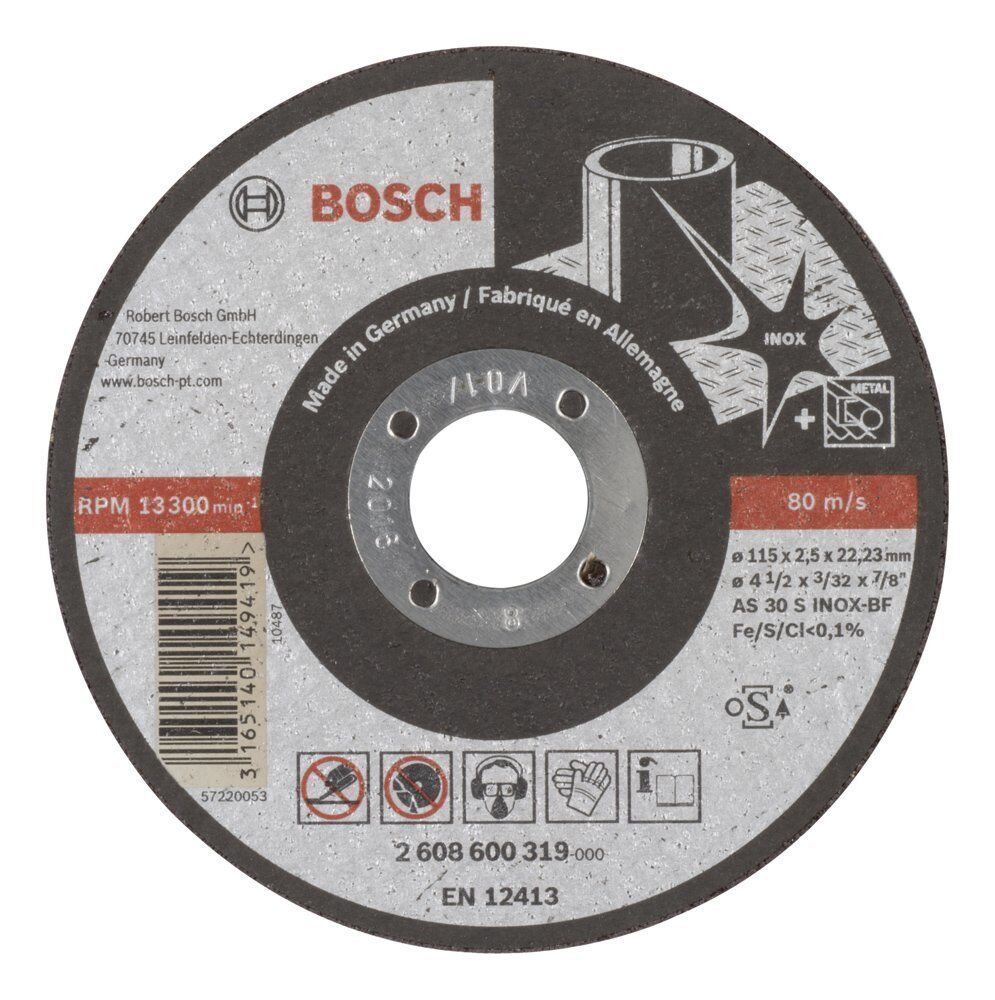 Bosch 115x2,5 mm Expert Inox Kesme Taşı Düz 2608600319