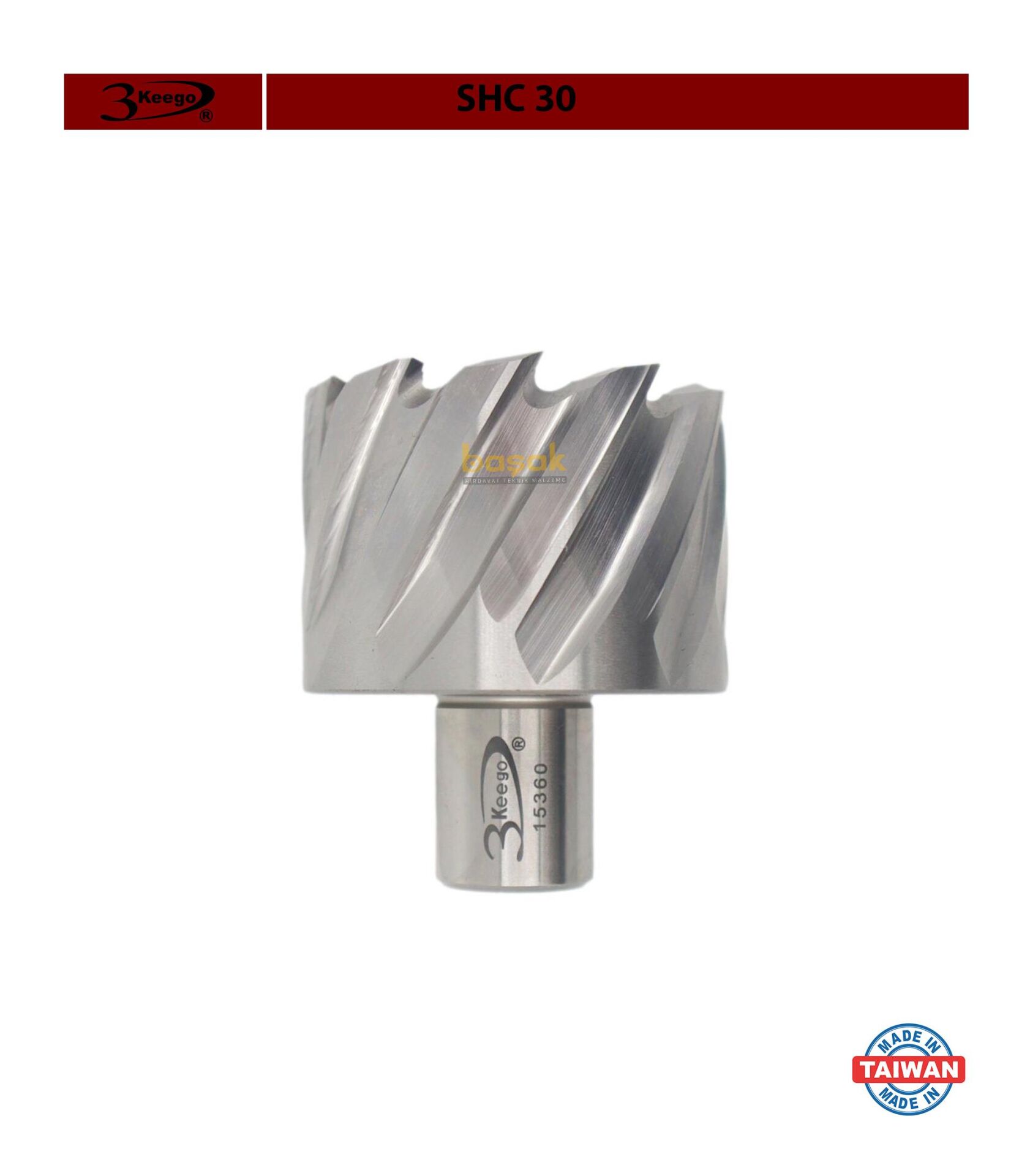 3Keego 51 x 30 mm HSS Manyetik Matkap Ucu SHC30