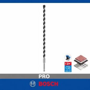 Bosch PRO HEX-5 12 x 300 mm Karbür Uçlu Beton Matkap Ucu 2608706995