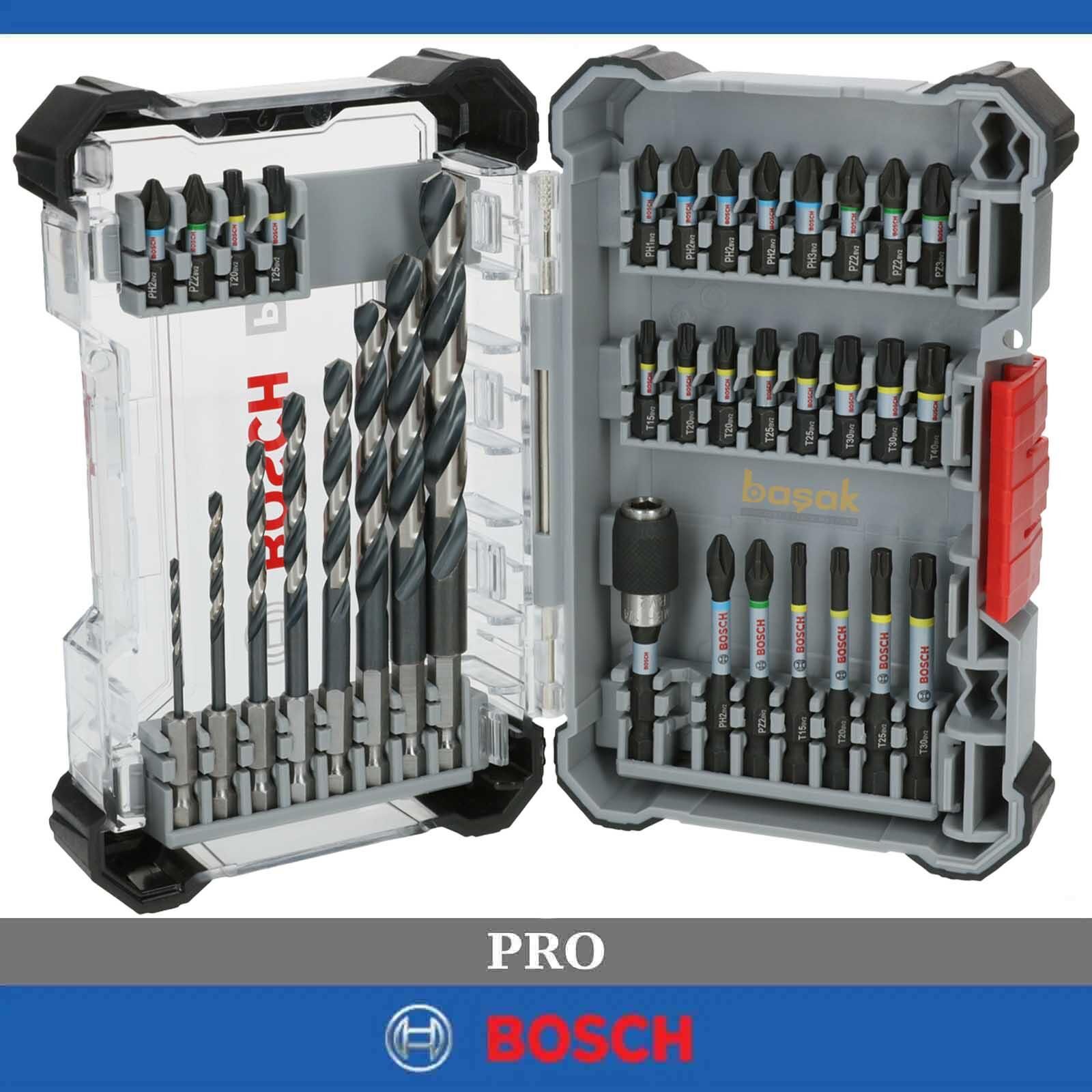 Bosch Pro Impact 35 Parça Vidalama ve HSS Matkap Ucu Seti 2608521U80