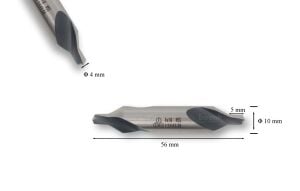 MTE 4,00 mm Punta Matkabı HSS (DIN 333/A)