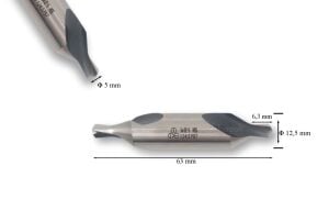 MTE 5,00 mm Punta Matkabı HSS (DIN 333/A)
