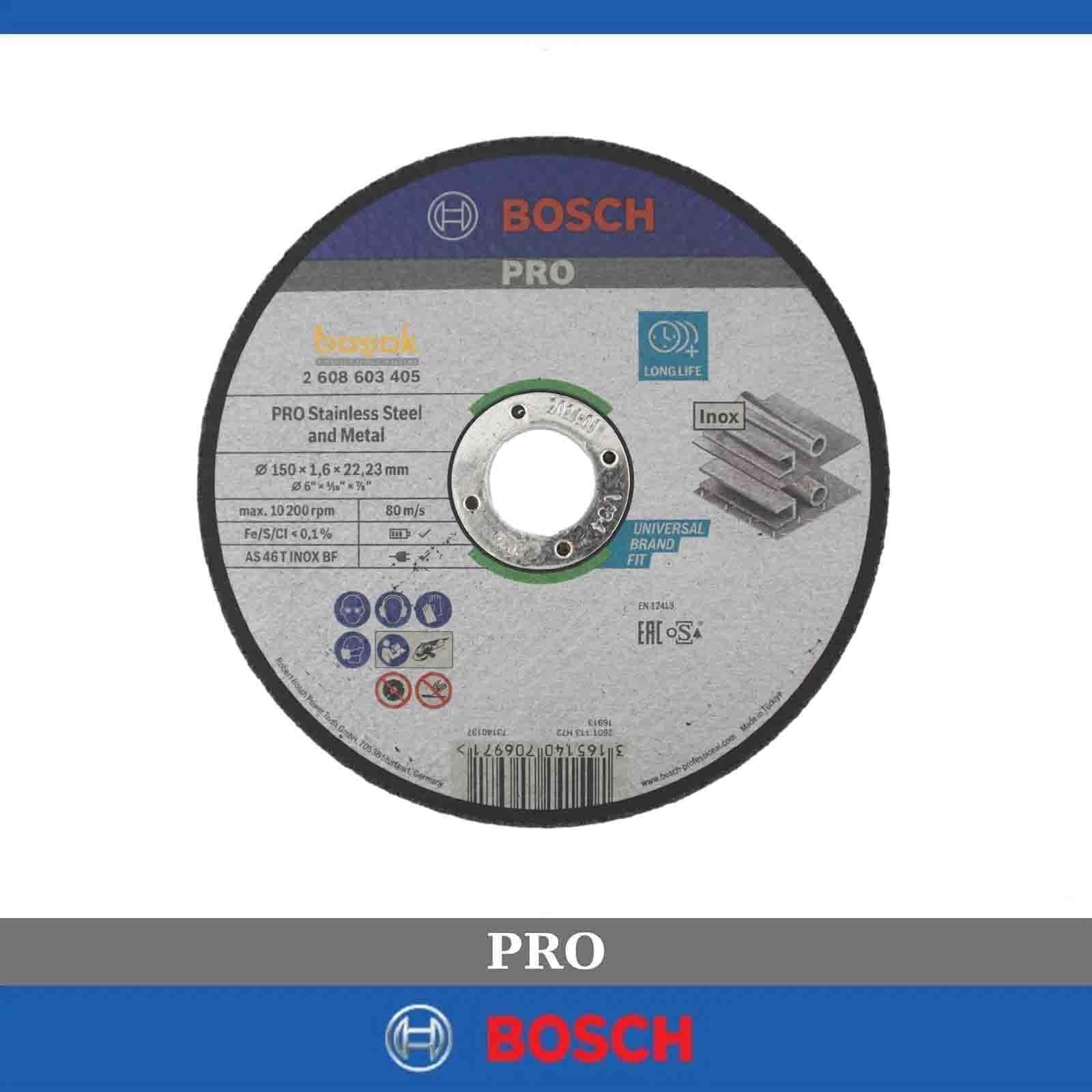 Bosch Pro 150x1,6 mm Inox Kesme Taşı Düz 2608603405