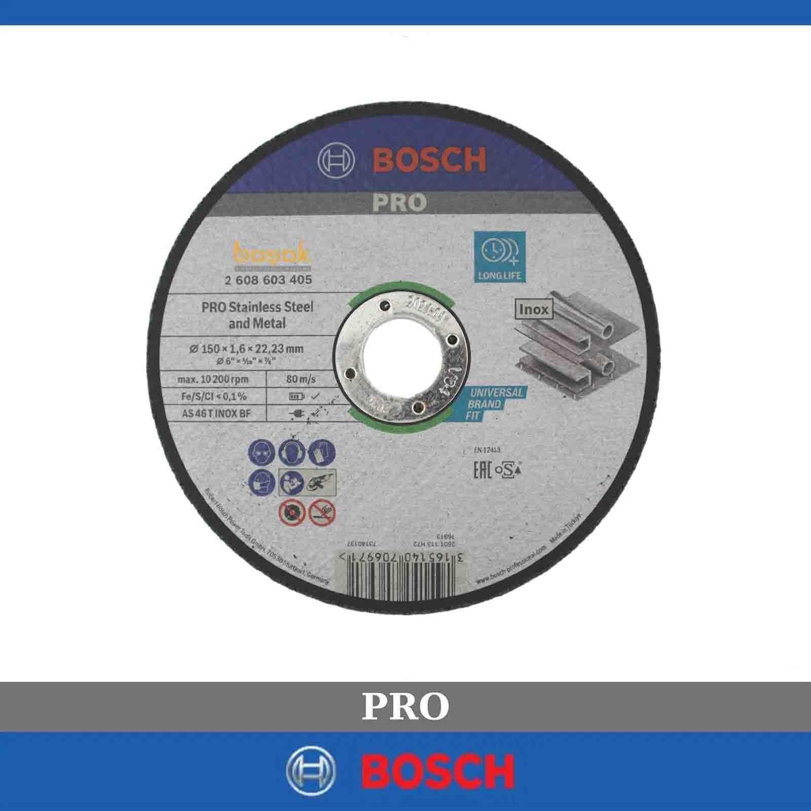 Bosch Pro 150x1,6 mm Inox Kesme Taşı Düz 2608603405