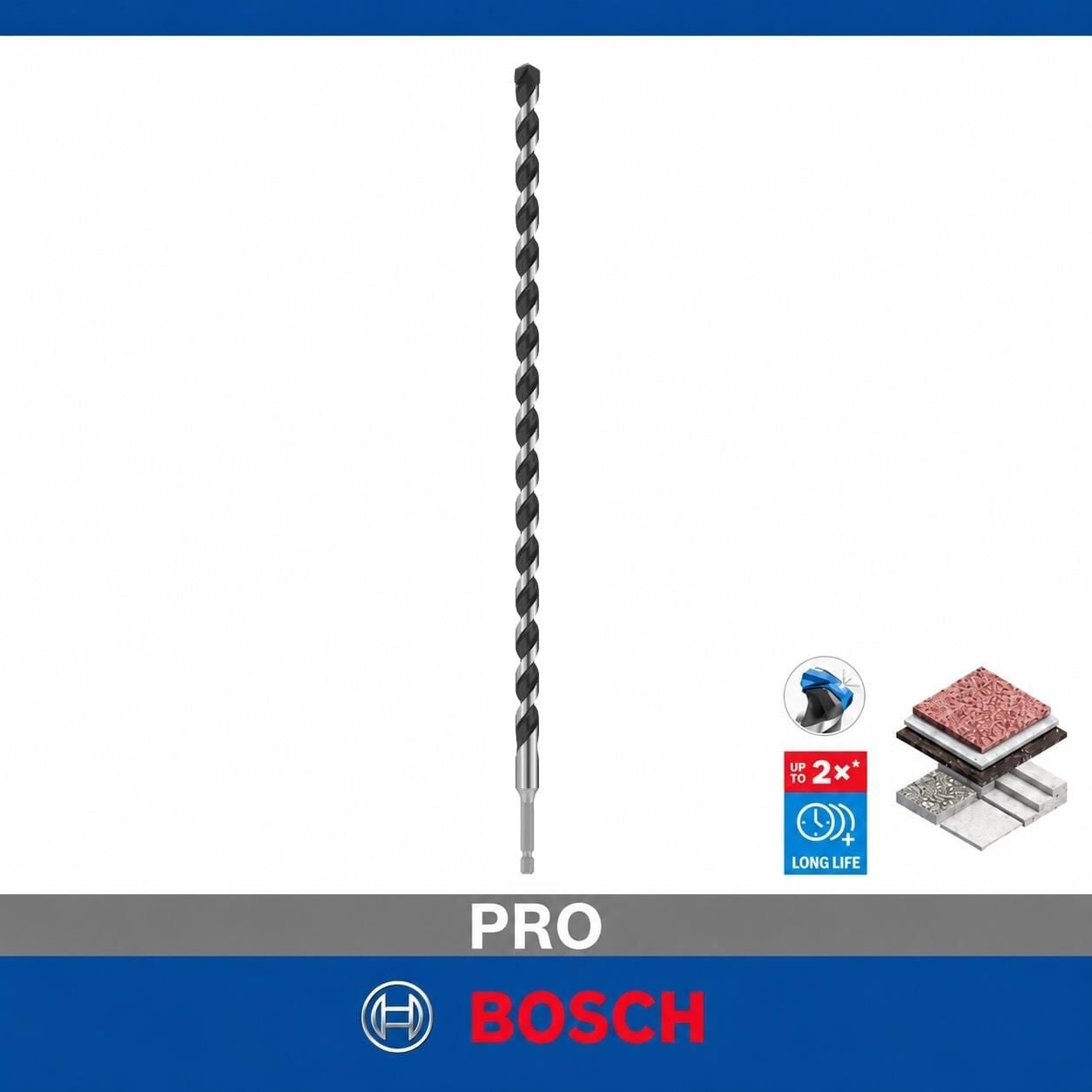 Bosch PRO HEX-5 14 x 400 mm Karbür Uçlu Beton Matkap Ucu 2608706999