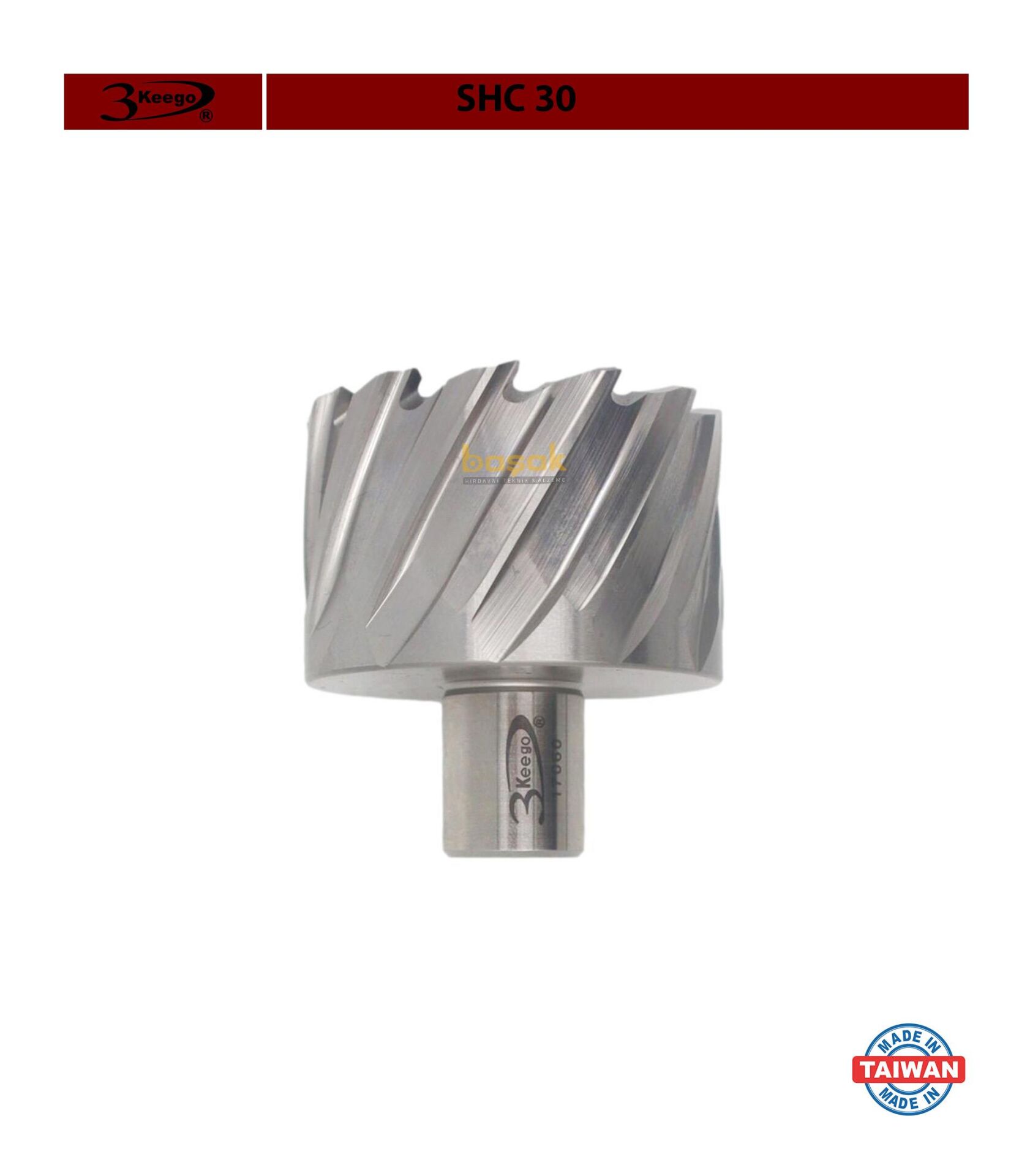 3Keego 56 x 30 mm HSS Manyetik Matkap Ucu SHC30