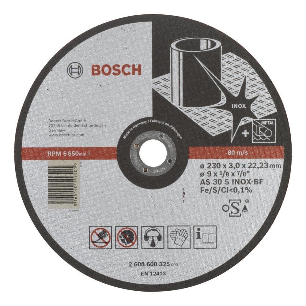 Bosch 230x3 mm Expert Inox Kesme Taşı Düz 2608600325