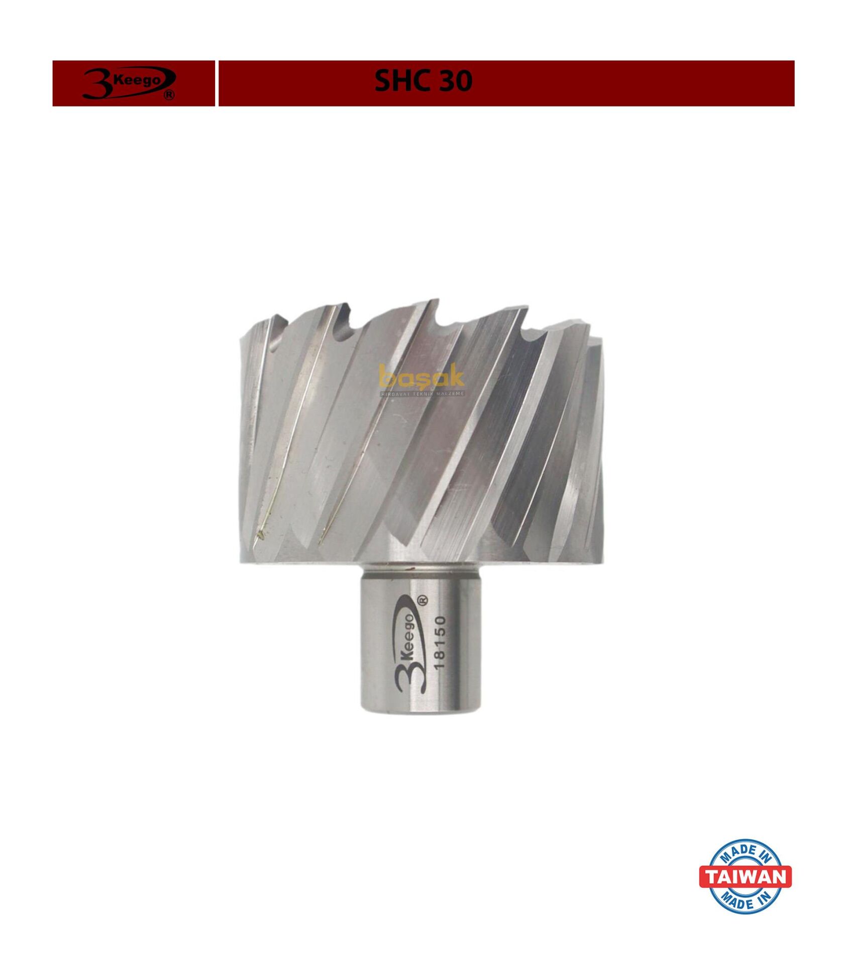3Keego 57 x 30 mm HSS Manyetik Matkap Ucu SHC30