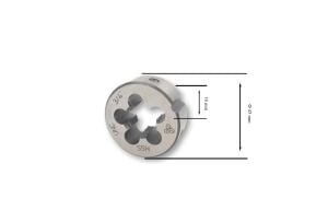 MTE UNC 3/4 Pafta Normal Vidalı HSS DIN 223/B