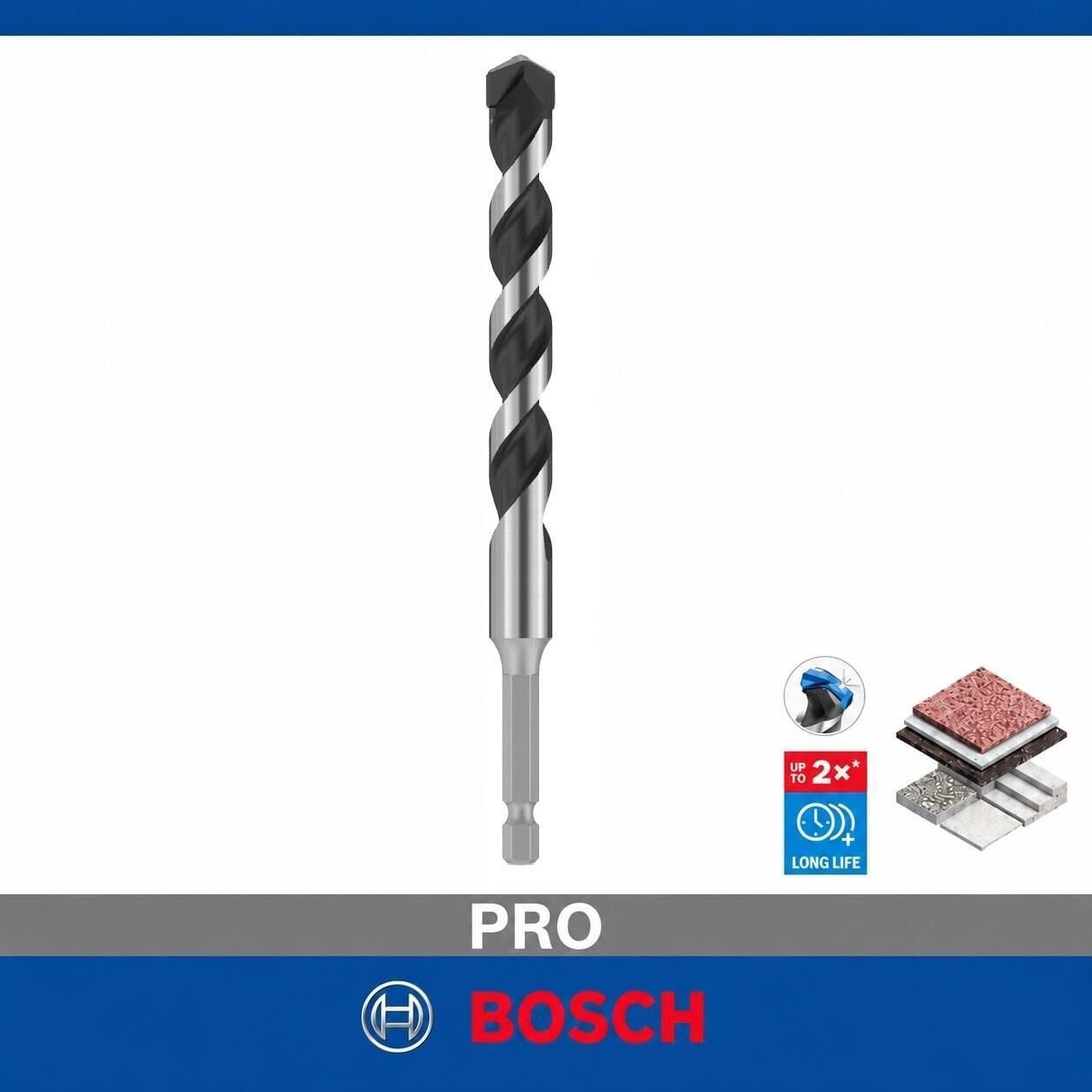 Bosch PRO HEX-5 15 x 150 mm Karbür Uçlu Beton Matkap Ucu 2608707000