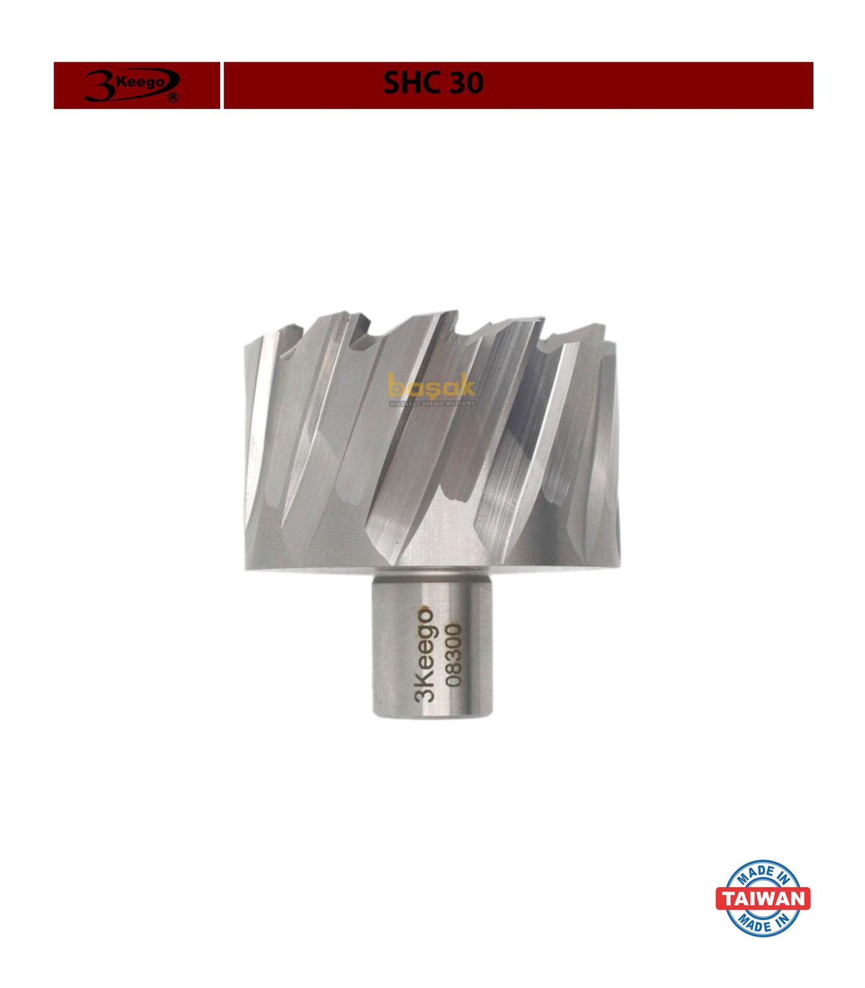 3Keego 59 x 30 mm HSS Manyetik Matkap Ucu SHC30