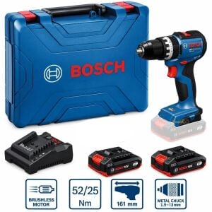 Bosch GSB 18V-52 2x2 Ah Akülü Darbeli Delme ve Vidalama Makinesi 06019S012C