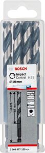 Bosch Impact HSS 10x133mm 5'li 1/4'' Altıgen Matkap Ucu 2608577125