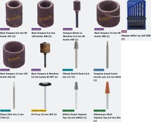 DREMEL 9100 Fortiflex 300W Pedallı Hassas Esnek Milli El Motoru 21 Aks.