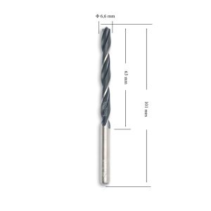 MTE 6,6 mm Haddeli Metal Matkap Ucu HSS DIN 338