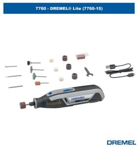 DREMEL Lite 7760 15 Aksesuar Çok Yönlü El Motoru F0137760JA