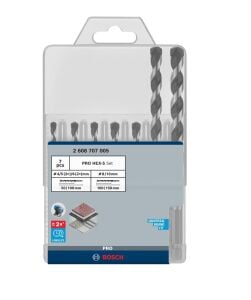 Bosch PRO HEX-5 7'li Beton Matkap Ucu Seti 4-10 mm 2608707005