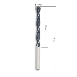 MTE 6,8 mm Haddeli Metal Matkap Ucu HSS DIN 338