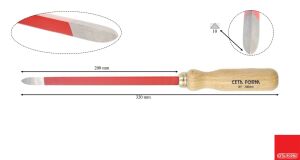 Ceta Form 200 mm Üç Kenarlı Raspa J81-200