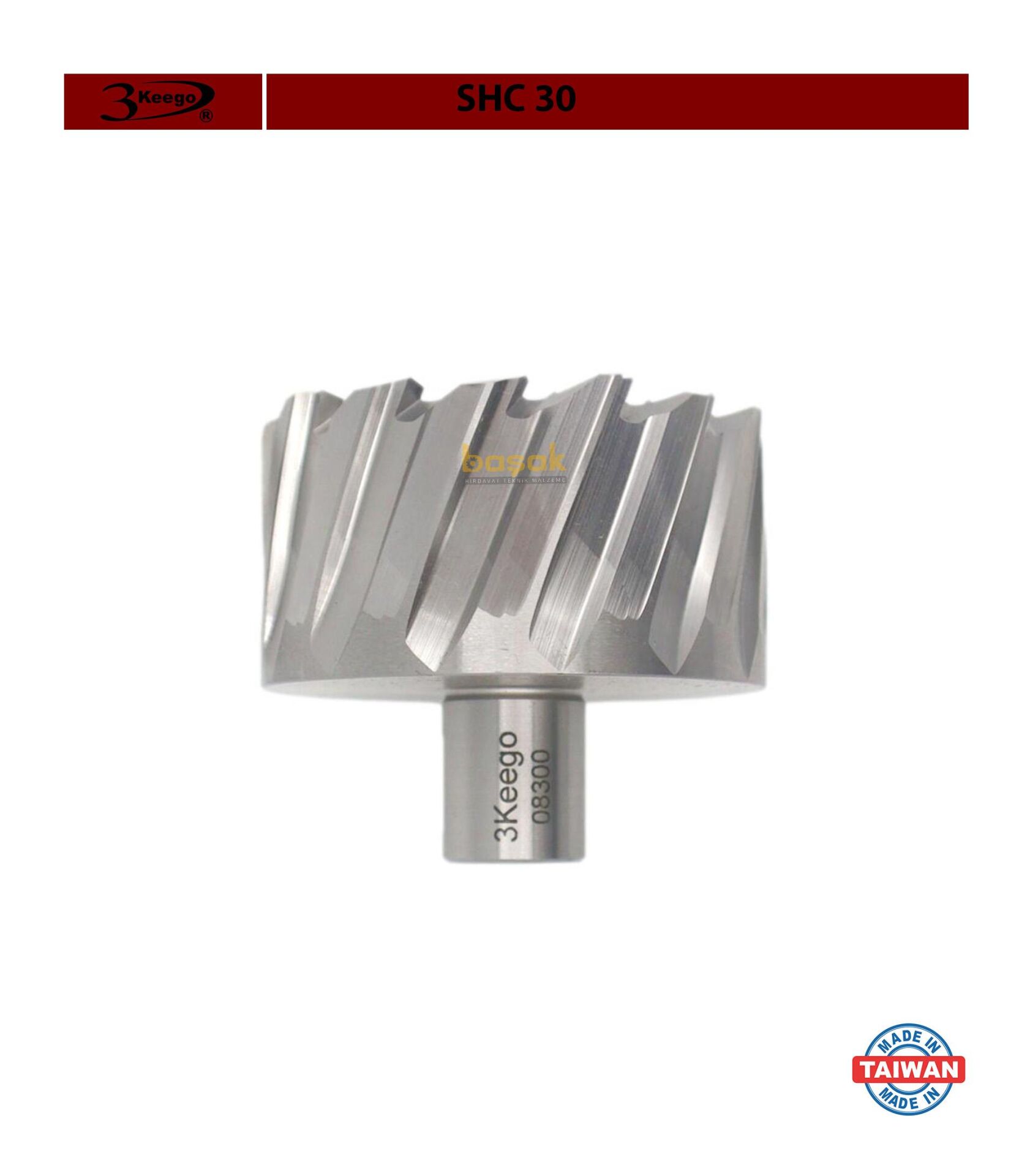 3Keego 66 x 30 mm HSS Manyetik Matkap Ucu SHC30