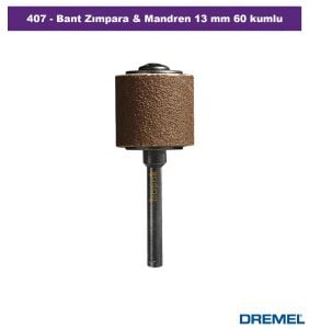 DREMEL 407 13 mm Göbek 60 Kum Zımpara + sap