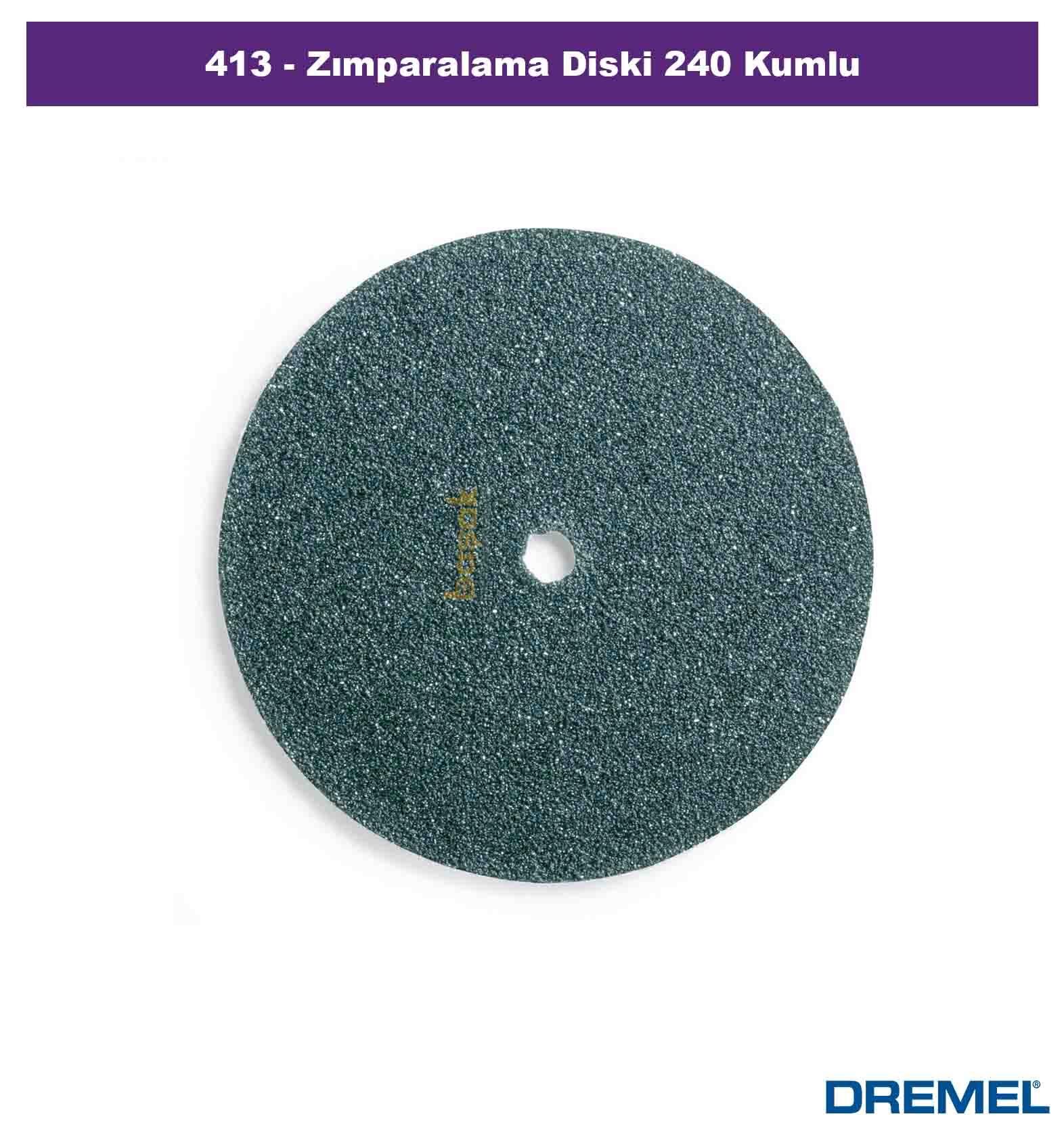 Dremel 413 Zımpara Diski 240 Kum 19mm 36 Adet 2615041332