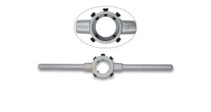 Völkel M16-M20 İnce Diş Pafta Kolu Çinko Döküm ⌀45x14 mm 15008
