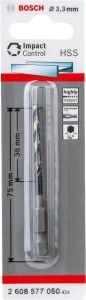Bosch Impact HSS 3,3x75mm 1/4'' Altıgen Matkap Ucu 2608577050