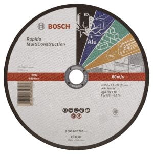 Bosch 230x1,9 mm Rapido Çoklu Malzeme Kesme Taşı 2608602767