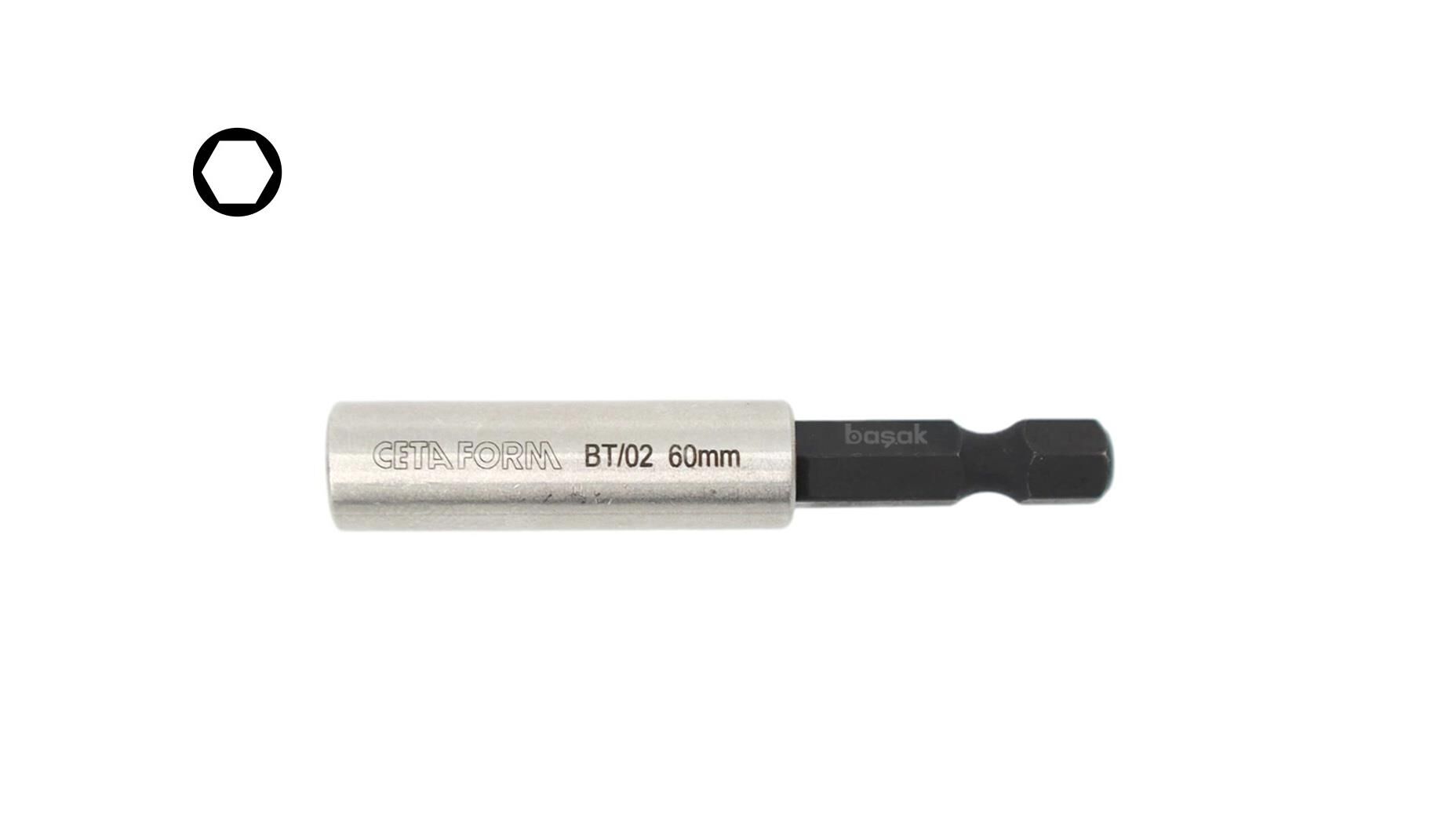 Ceta Form 1/4'' x 60 mm Manyetik Bits Tutucu CETA/BT/02