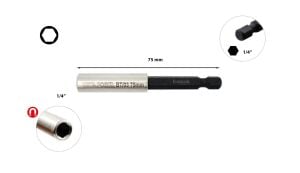 Ceta Form 1/4'' x 75 mm Manyetik Bits Tutucu BT/03